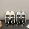 2025 New French Beautiful Ballet Mary Jane Shoes Women's Summer Outer Wear Skirt Summer Silver Light Mouth Single Shoes Women