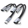 Type C To 3 5mm PD 60W USB AUX Cable Converter with 2 In 1 Headphone Jack Adapter Audio Cable for Huawei Earphone