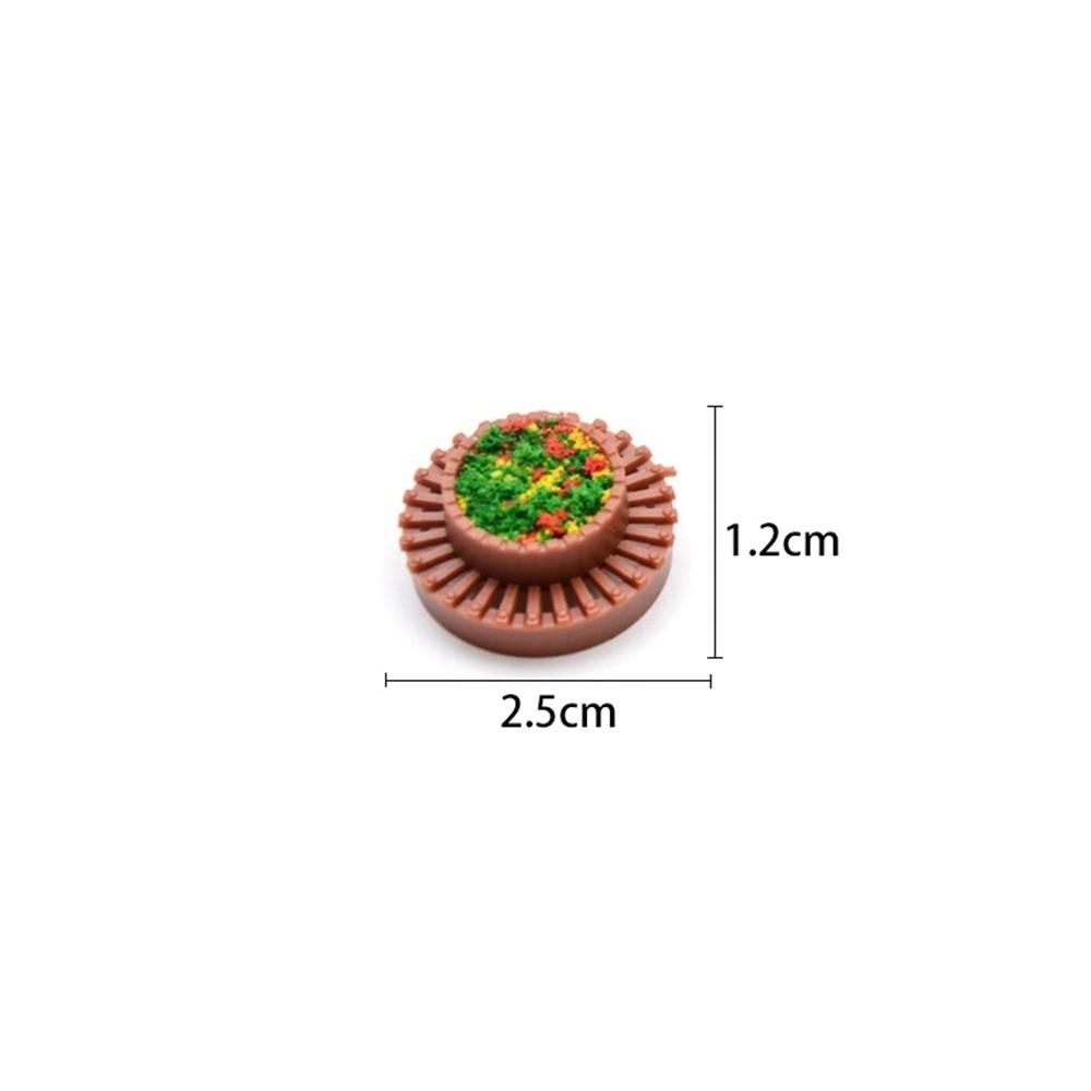 10pcs 1:50 1:75 Scale Micro Landscape Flower Bed Model  Minihouse Accessories