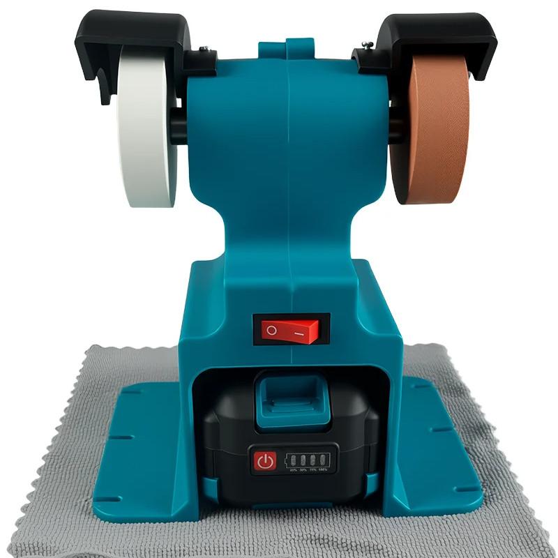 200W Home DIY Polishing Grinding Stone Knife Power Tool Cordless Portable Electric Bench Grinder Double Grinder