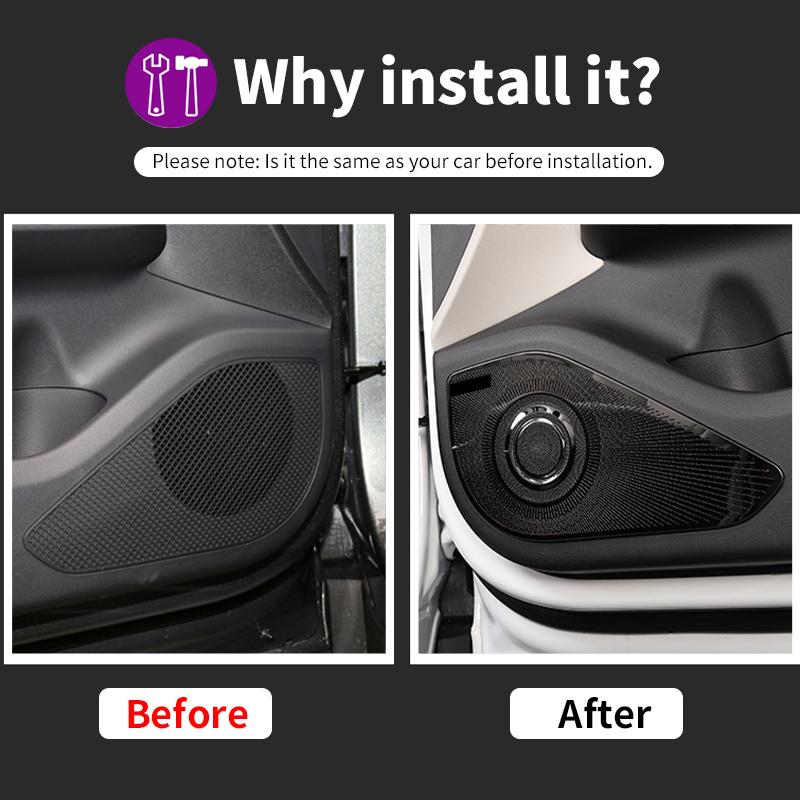 For Hyundai Tucson NX4 Hybrid N Line Car Door Audio Loud Speaker Cover Tweeter Trim Stickers Accessories