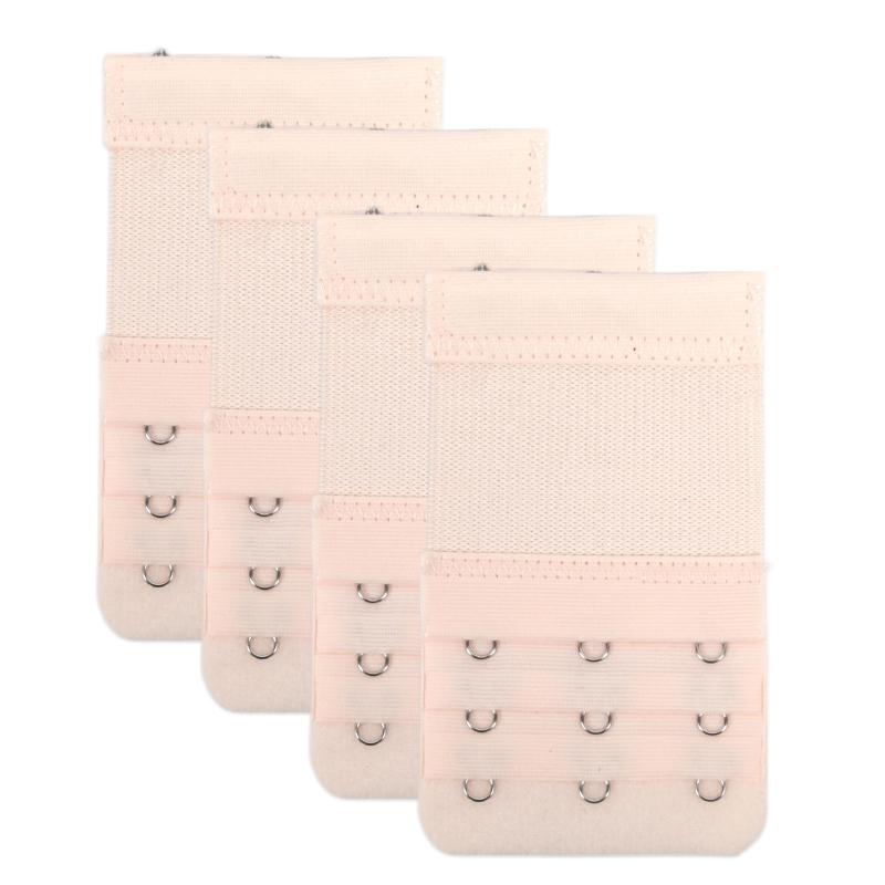 4 Stück, 3 Reihen mit 3 Haken-Verlängerungsbändern, Elastisches Band, Weiche und Bequeme BH-Träger, Damen-Unterwäschezubehör