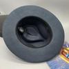 Elegant Feather Homburg Wool Styling Hat with Wide Brimmed Flat Hat Wide Brimmed Western Hat for Casual Wear