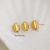 Gold-Plated Melon Pattern Spacer Beads, Colorfast, 7x11mm, DIY Jewelry Pumpkin Shape