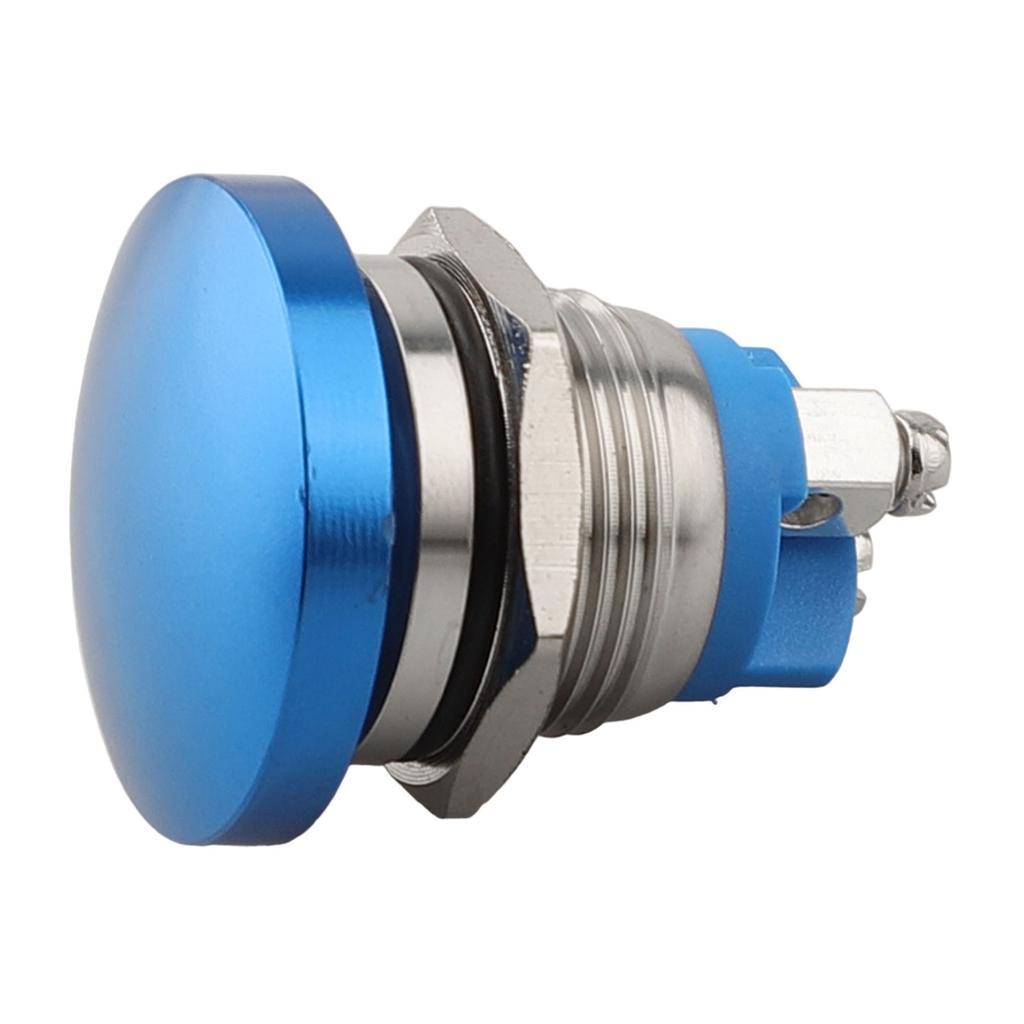 1PC 16mm Metal Push Button Switch Momentary Self-Reset 1NO Waterproof Mushroom Head Push Button Switch 3-220V 3A