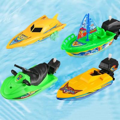 Float In Water Speed Boat Ship Wind Up Toy Speed Boat Ship Children Bath Toys  Gift