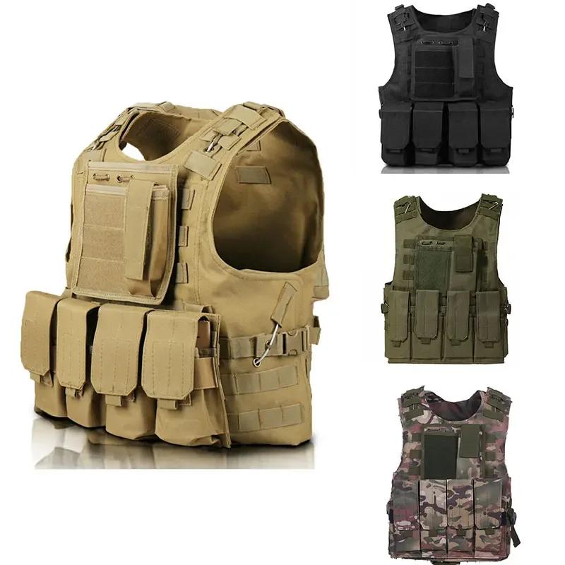 Tactical Vest Multi Functional Outdoor Hunting Equipment Adjustable Protective Waistcoat CS Game Airsoft Combat Security Vest