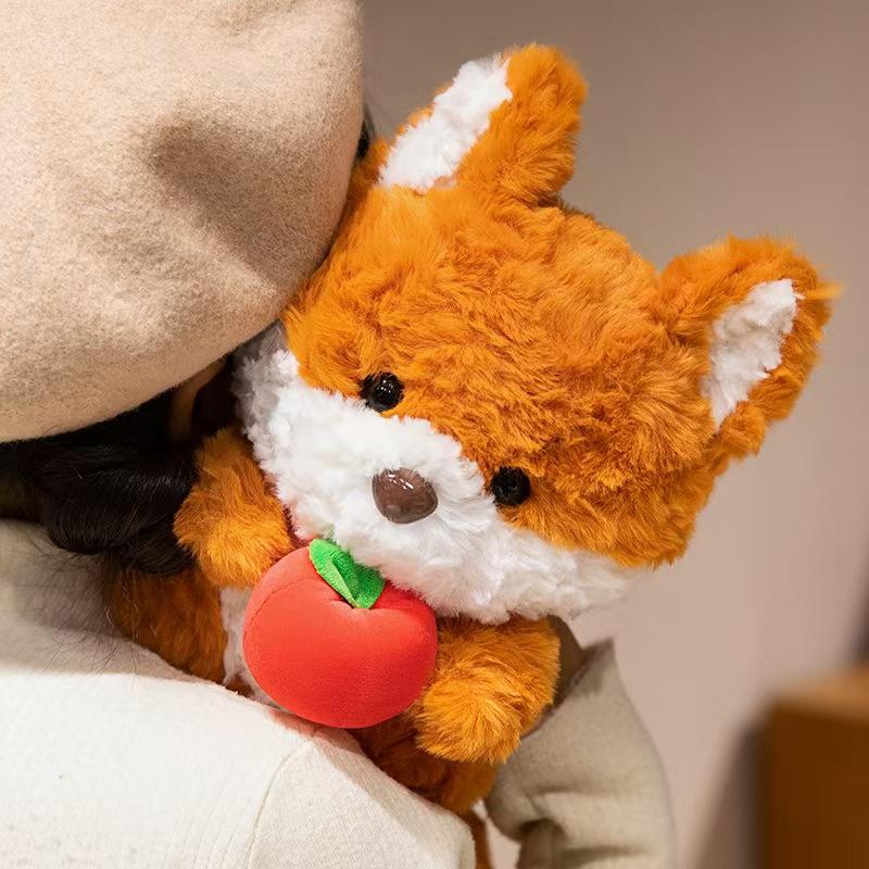 Cute Fox and Squirrel Plush Toy Animal Doll for Girls and Children's Birthday Gift Doll