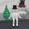 Small Christmas Tree Movable Joints Tabletop Christmas Tree Ornaments Home Decor Sculpture for Holiday Indoor Entryway Bedroom