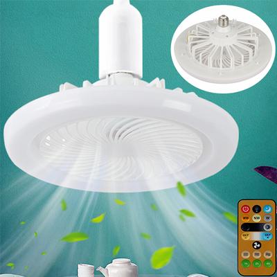 30w Ceiling Fan With Lighting Lamp E27 Converter Base With Remote Control For Bedroom Living Home Silent Ac 85-265V Home Lights