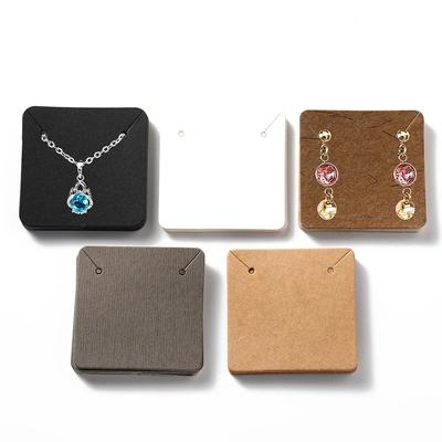 Selling Exhibitors Earring Display Cards 50pcs Display Paperboard Necklace Packaging Labels