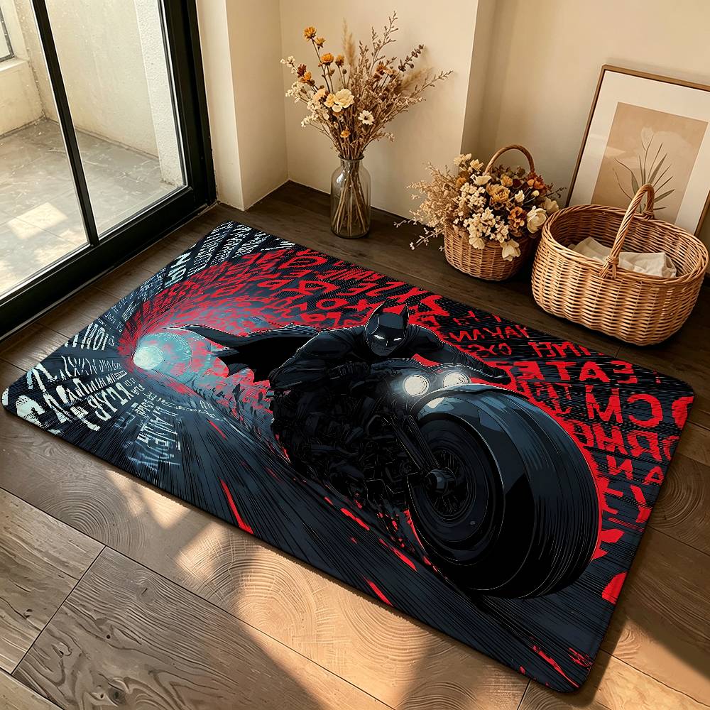 Classic B-BatmanS Carpet Bathroom Anti-slip Mat Door Mat Home Decoration Mat Entrance Door Mat Scratch-resistant Door Mat