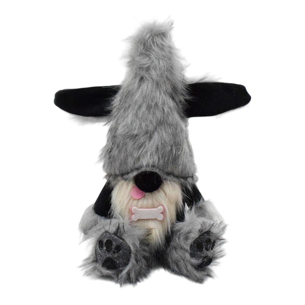 Мила Чорна Собака Гоблін Фігурка, Прикраса Лялька Без Обличчя, Декорація Лялька Гном Собака з Висунутим Язиком