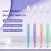 4pcs Nano Soft Toothbrush Deep Cleaning Oral Hygiene Silicone Bristles Toothbrush Gentle For Gums Ultra Fine Adult Dental Brush