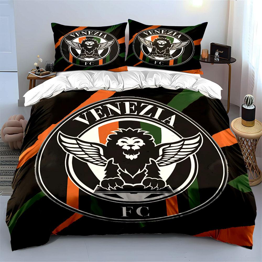 Venezia FC Geflügelter Löwe Design Bettwäsche Bettbezug Set Bettbezug Kissenbezüge  (1*Bettbezug 2*Kissenbezüge, ohne Bettdecke)