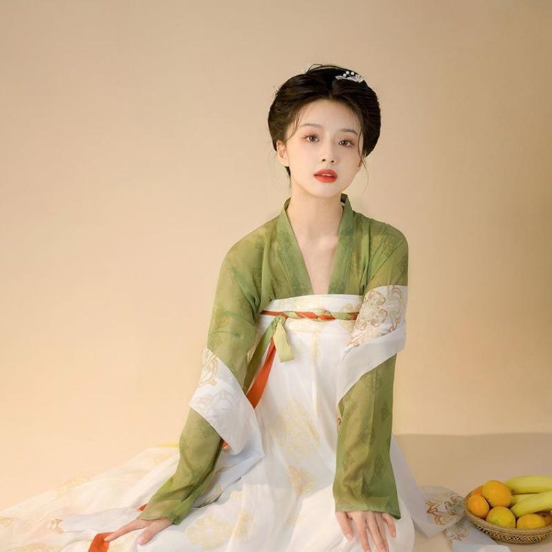 

Ханфу девушка в китайском стиле тканевое летнее платье античный костюм Тан костюм супер феи платье маленькая девочка юбка русалки принцессы нижнее белье L