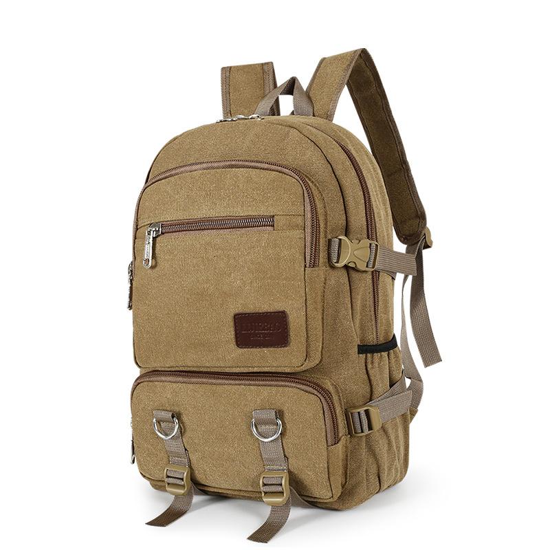 Business Leisure Computer Backpack Large Capacity Travel Canvas Backpack College Student School Bag
