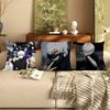 Tokyo Ghoul Anime Cartoon Maple Design Cushion Cover Happy Autumn Harvest Decor Holiday Decorati Pillow Cover