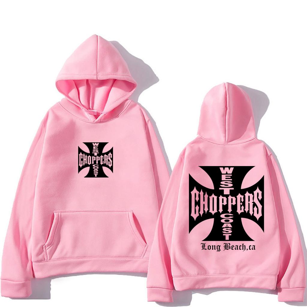 Herbst- und Wintermode Herren Harajuku y2k Langarm-Kapuzenpullover Hoodie Beidseitig bedruckt West Coast Retro Damen Sportbekleidung