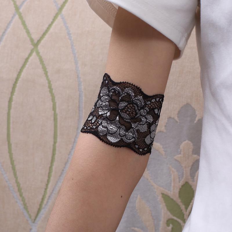 Women's Summer Lace Sun Protection Arm Sleeves with Elbow and Wrist Support