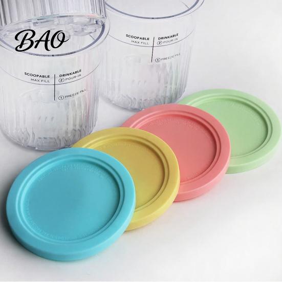 Kitchen Gadgets for Treats Ice Cream Pint Containers Ninja NC500, NC500C, NC501, NC501C Series, Food Grade Compatible with NC500 NC501 Series Plastic