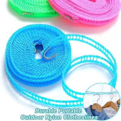 3/5Meter Anti-skid Windproof Clothes Drying Rope Fence Clothes Drying Rope Indoor Outdoor Clothes Cooling RopeDrying Rope