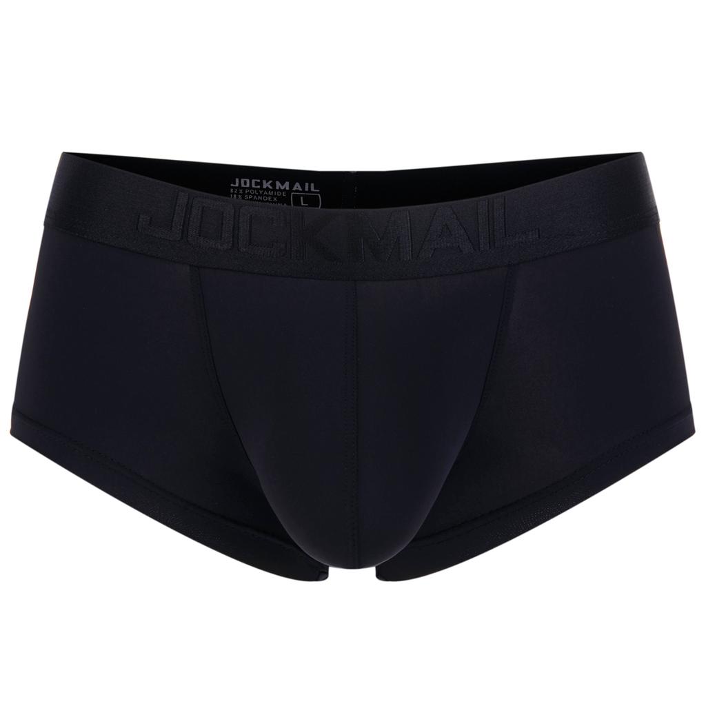 Boxer JOCKMAIL Low Waist Solid Colour Microfibre Men's Underwear Sports Breathable Trunks