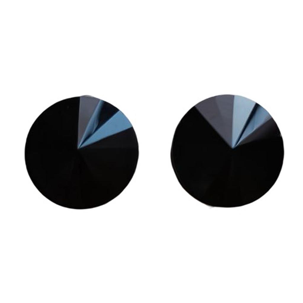 Les Trésors De Lily [R8164] - Black 'Sissi' Designer Clips - 15 Mm