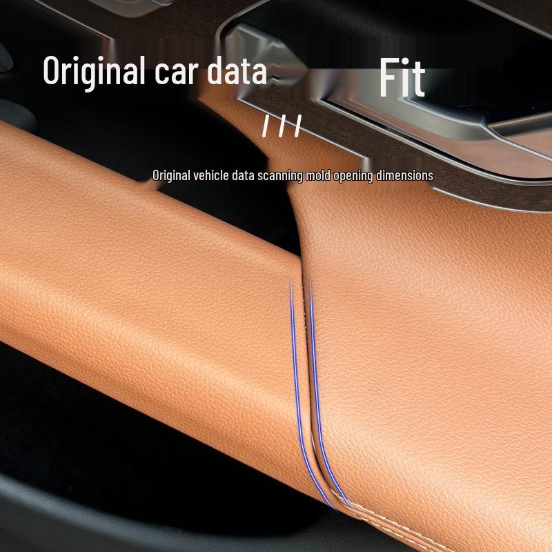 24 Model Mercedes-Benz E300L Door Glass Window Lifter Button Panel Leather Film for New E-Class E260 Protective Sticker