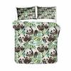 Kids Cartoon Duvet Cover Set Pink Black White Lovely Panda AU Single ,US Full Double Single Comforter Bedding Sets for Bedroom
