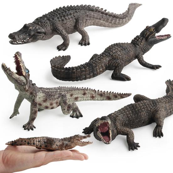 Simulation Crocodiles Wild Animal PVC Figurine Model Craft Educational Kids Toy