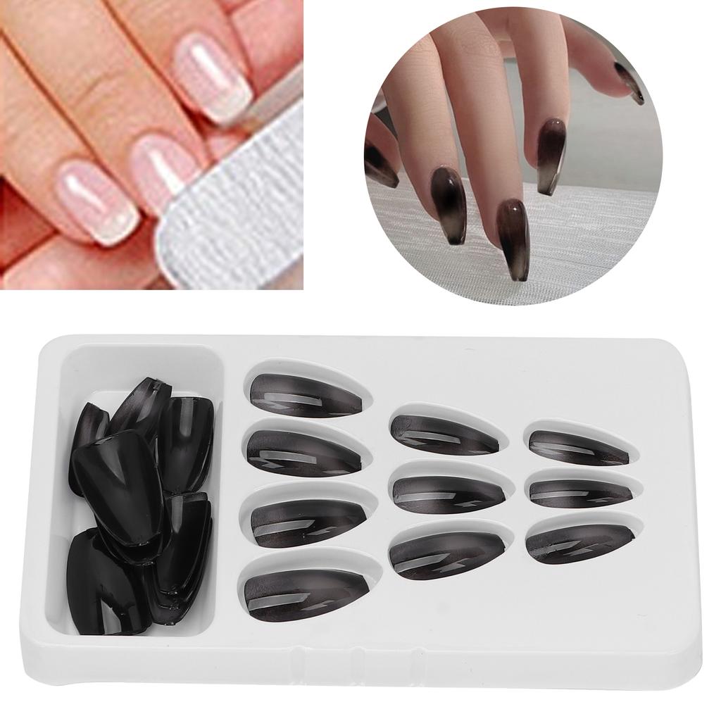 24pcs False Nail Art Tips Set Exquisite Detachable Full Cover Press On Fake Nails