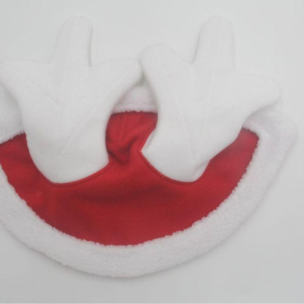 Party Theme Horse Dress Up Set Santa Style Holiday Cap High Quality Horse Santa Hat  Holiday Event