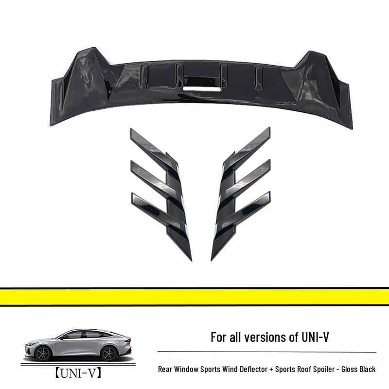 Compatible with 2022-2025 Changan UNIV/IDD rear window wind blades, roof spoilers, and air deflectors.