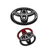 2026 New For Toyota ABS Overlay Car Steering Wheel logo sticker For Toyota Coorolla Camry reiz RAV4 Crown Avalon CHR Prado Avalo