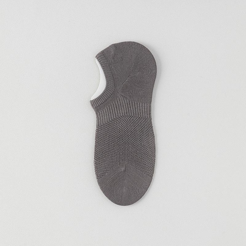

Мужские весенне-летние тонкие невидимые носки-лодочки из дышащего ледяного шелка 1 pair серый