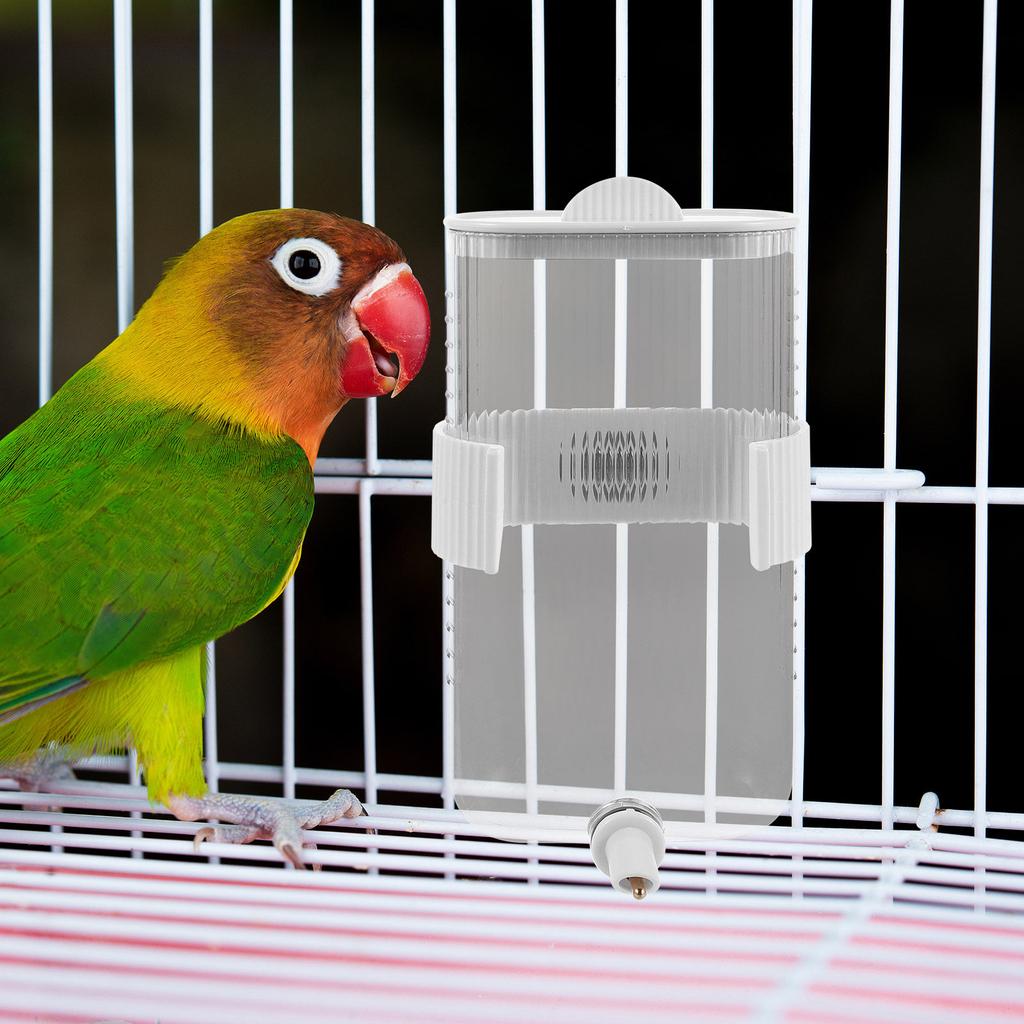 360 Ml Parrot Waterer Automatic Bird Cage Water Dispenser No Mess Plastic Drinking Feeder for Budgie Cockatiel Canary Hanging