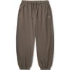 Li Ning Vital Series Solid Color Mid Waist Comfortable Breathable Versatile Tapered Knit Sports Pants Men Bottoms Chocolate-Brown AKLUA33-3