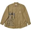 Our Legacy Collaboration SS26 Workshop Borrowed Shirt Casual Loose Fit Graffiti Design Long Sleeve Shirt Unisex Shirts WS4232BONV10