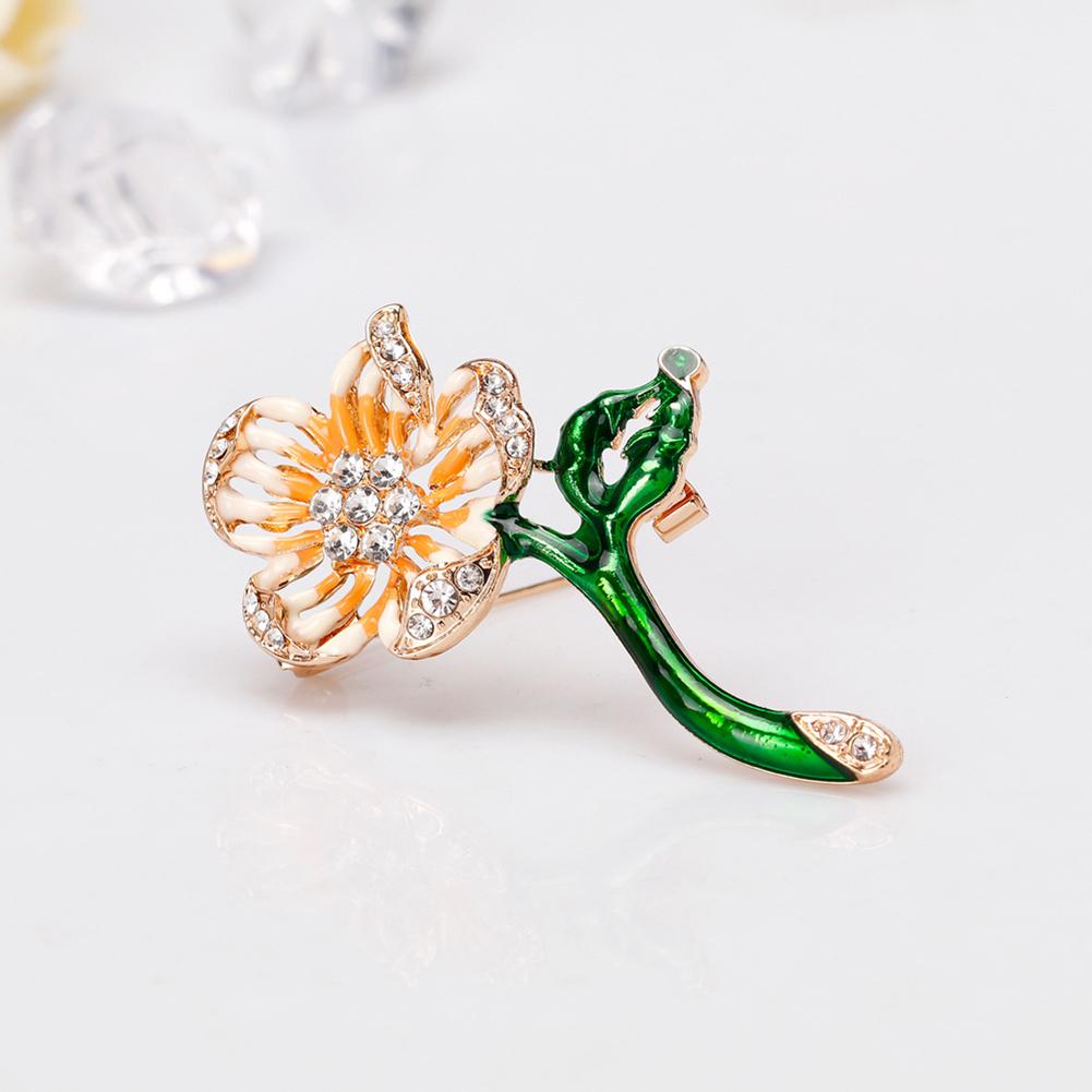 Exquisite Halloween Flower Brooch Women Chic Breastpin Halloween Gift
