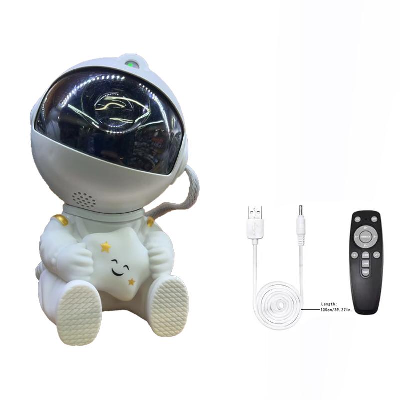 Space Shuttle Rocket Astronaut Starry Sky Projection Light Atmosphere Light Astronaut Projection Night Light Bedroom Ornament