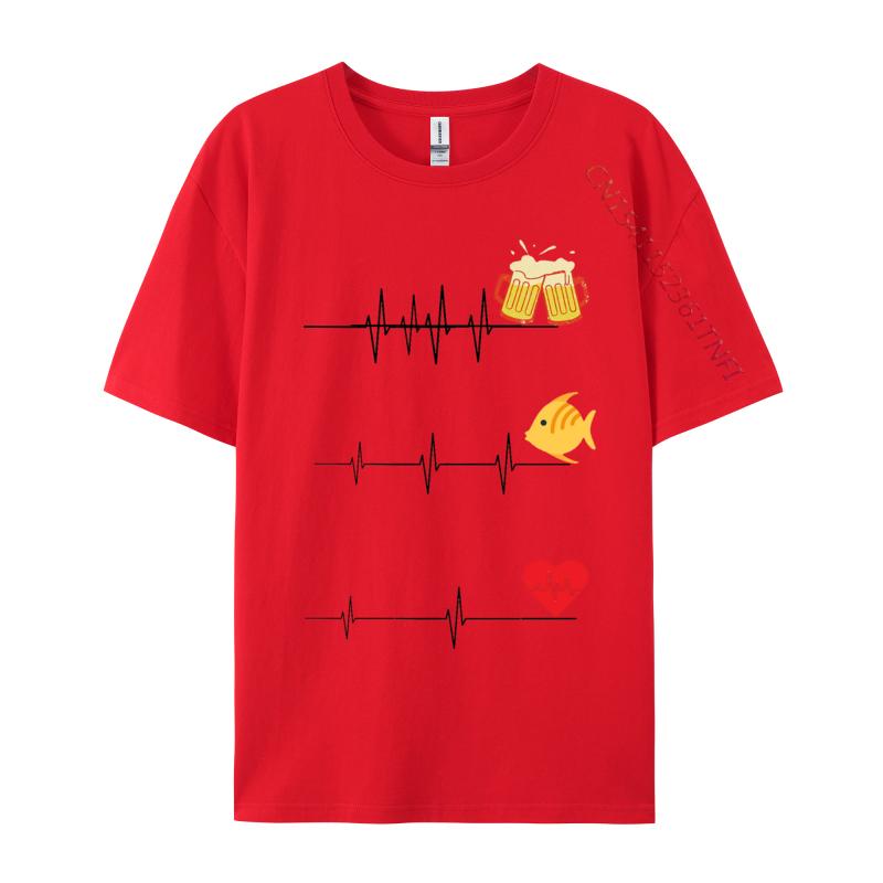 

Clothing Fishing Beer Lover Tshirts Fashion Men Tops T Shirt 100 Cotton Mens Designer Clothes Prevailing S
