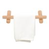 30cm Beech Wood Towel Rack Wall Mounted Japanese   Bathroom Towel Storage Bar Holder