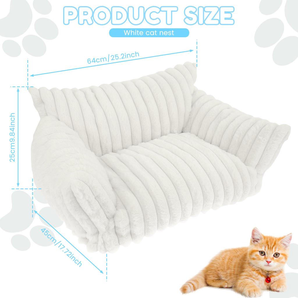 Bed Cats Sofa Winter Warm Cat Nest Pet Bed for Small Dogs and Cats and Small Animals House Comfortable Pet Sofa Cat Accessories