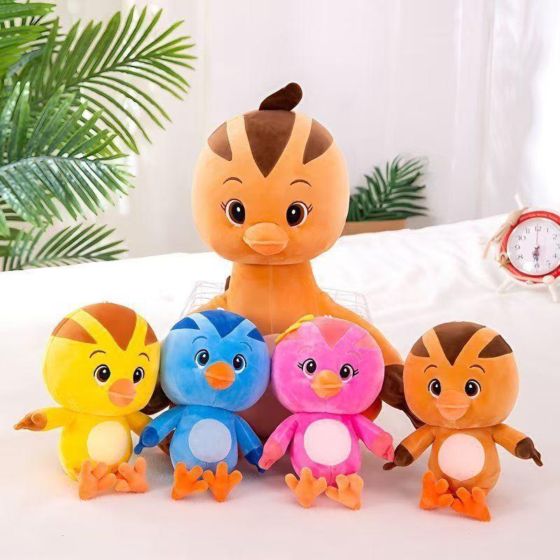 Cute Chicken Squad Plush Toy Chicken Family Set Doll Children Sleeping Hug Birthday Gift