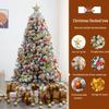 Luxury Flocked Christmas Tree Package: 1.2/1.5/1.8/2.1 Meters - Dense Snowfall Decoration