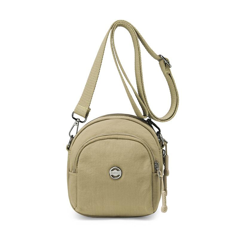 

Trend travel handbag versatile shopping shoulder messenger bag light anti-splashing nylon bag new women s small bag хаки