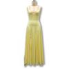 Sexy Satin Slip Dress Deep V Neck High Waist Flared Gown Banquet Date Night