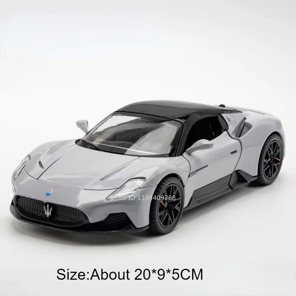 1:22 Scale I8 Mc20 Sports Car Model Toy Diecast Metal Pull Back Simulation Sound Light Luxury Cars Models Collection Ornaments