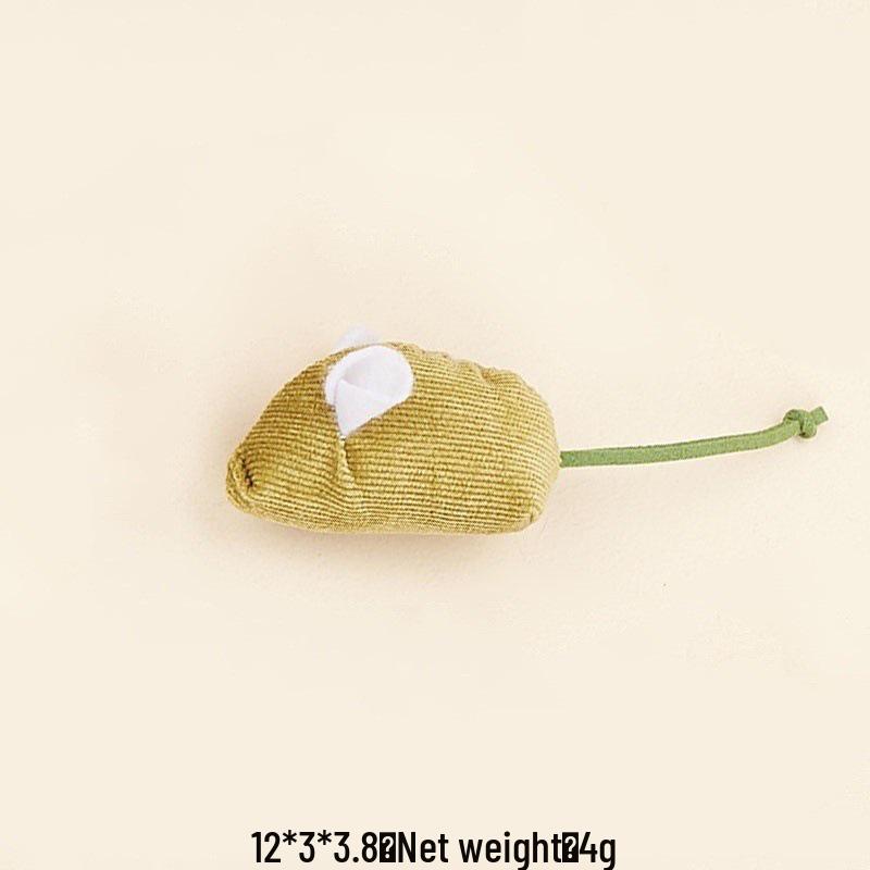 Cat Toy Set: Plush Feather Mouse Molar & Bite-Resistant